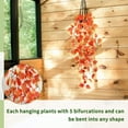 thumbnail image 4 of Zukuco 2Pcs Fake Hanging Plant, Artificial Fall Plant Faux Ivy Vine Plant Hanging Plant Pothos for Shelf Home Office Indoor Outdoor Garden Thanksgiving House Wedding Decor (No Pot), 4 of 7