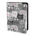 thumbnail image 2 of Pofeuu Cats Group Print Travel Document Organizer Passport Holder Men Women for Family (6.5 in x 4.5 in),Wallet Holder Credit Card Clutch Bag Case, 2 of 5