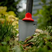 Root Slayer 17011 Heavy Duty Steel Garden Trowel with Serrated Blade and Holster