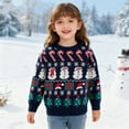 thumbnail image 4 of SILVERCELL 2-9T Boys Girls Sweaters Kids Long Sleeve Ugly Christmas Sweater Knitted Top, 4 of 8