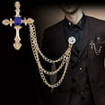 thumbnail image 4 of Broche de solapa Pin Borla Cadenas Joyería de la vendimia Cruz Insignia Broche de cadena larga Hombres Broche Cadenas colgantes Broches Estilo D Fernando broche de solapa, 4 of 6