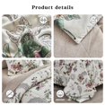 thumbnail image 4 of Juego de ropa de cama Flysheep de 7 piezas, tamaño queen con edredón, estampado floral, color beige, 4 of 6