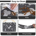 thumbnail image 5 of Pet Feeding Mat,Rapid Absorbent Mats for Dog Cat Food, Dog Placemat Water Bowl Mat with Rubber Backing,Messy Drinkers to Protect Floors, Pet Accessories 17"×29" Dark Grey, 5 of 6