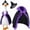 B, variant on Lzobxe Halloween Porch Goose Clothes, Fall Garden Goose Costume for Cement or Plastic Geese, Thanksgiving Outdoor Patio Yard Lawn Decoration