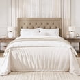 thumbnail image 3 of Amolife Full Bed Frame with Adjustable Headboard, Upholstered Platform Bed, No Box Spring Required, Beige, 3 of 11