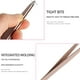 thumbnail image 5 of Xihbxyly En venta Juego de pinzas para depilar cejas de acero inoxidable en caja de plástico, 4 piezas, 5 of 6