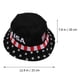 thumbnail image 2 of unbranded Sombrero Bucket De Con Estampado Protección Solar Para Viaje Y Negro, 2 of 6