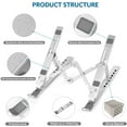 thumbnail image 4 of Support d'Ordinateur Portable Réglable, FIASON 7 Angles Aluminium Portable Ergonomique Pliable, 4 of 5