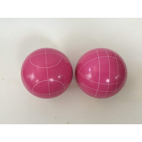 Pack of 2 - Replacement Bocce Balls - 107mm - Pink with 2 Different Scoring Patterns