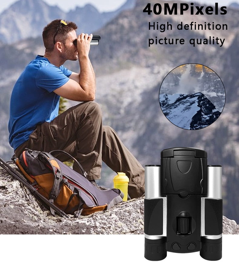BekinTek 10x25 Digital Camcorder Binoculars with 2" LCD 10x Optical Zoom 8x Digital Zoom 40MP Photo 2.5K Video Recoder Camera for Bird Watching Concerts Sports Outside