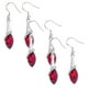thumbnail image 1 of Aretes en Forma de Agua Drop02 3Pzas Gota de Agua Rojo Metal/Circón., 1 of 1