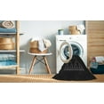 thumbnail image 2 of Ahgly Company Machine Washable Indoor Round Transitional Night Black Area Rugs, 3' Round, 2 of 7