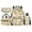 Daisy Bee, variant on Garronmavis Dark Purple Starry Galaxy & Pink Butterfly Oil Painting Wolf Backpack Bundle, 17 Inch Wild Animal Casual School Bag Includes Lunch Tote, Pencil Bag and Water Bottle Protector