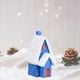 thumbnail image 3 of Mini adorno navideño en miniatura, de casa , figuras colgantes de Navidad, estatua de resina para adornos de pastel de jardín de ha , Azul 3,2x2,2x5,4cm Azul 32x22x54cm perfecl Figuras en miniatura, 3 of 8