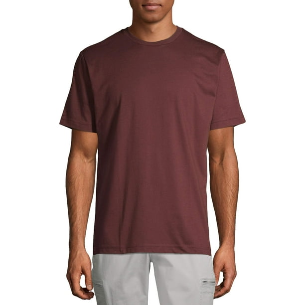 GEORGE - George Men`s Crew Neck Short Sleeve T-shirt - Walmart.com ...