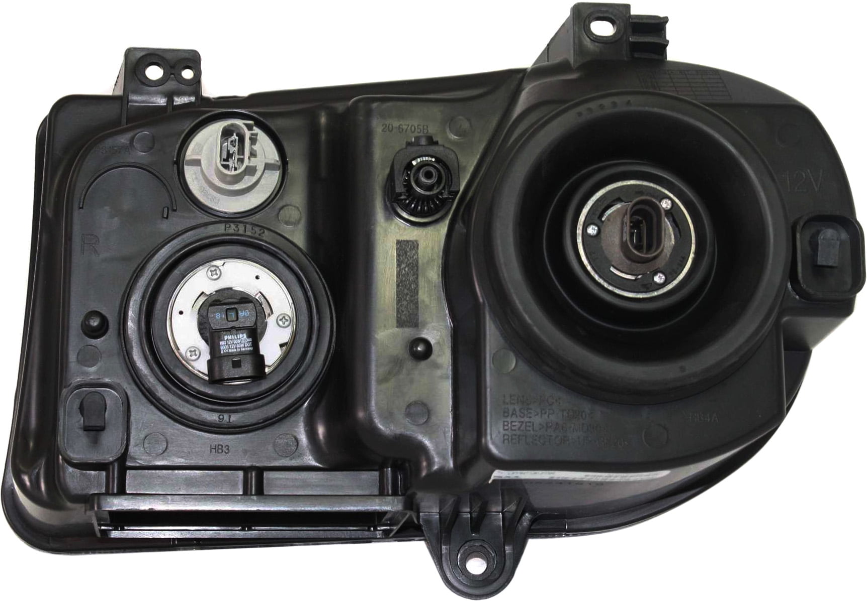 Headlight Compatible With 2005-2010 Chrysler 300 Right Passenger Halogen With bulb(s)