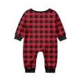 thumbnail image 4 of Family Matching Christmas Pajamas, Snowflake and Gnome Print Long Sleeve Tops with Plaid Pants, Holiday Sleepwear for Family, 4 of 4
