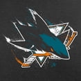 thumbnail image 3 of Men's Black San Jose Sharks Splatter Logo Long Sleeve T-Shirt, 3 of 4