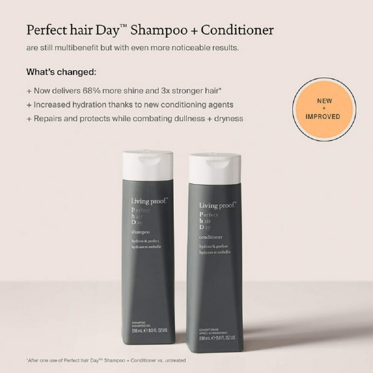 Living Proof Perfect Hair Day Hydrate Shampoo & Conditioner 8 fl