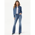 thumbnail image 5 of Sofia Jeans by Sofia Vergara Women's Cropped Fray Hem Jacket with Puff Sleeves, 5 of 6