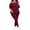 Wine, variant on Bovxnpu Two Piece Sets for Women Fall Outfits, Women's Sweatsuits Off The Shoulder Plus Size Top and Long Pants 2 Piece Fall Outfits