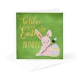 thumbnail image 5 of 3drose, Funny Cute Easter Bunny Illustration with Typography, 6 Greeting Cards with Envelopes, 5 of 7