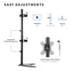 thumbnail image 5 of Base Soporte Doble Monitor Escritorio Vertical 13-30 /u Vivo STAND-V002, 5 of 5