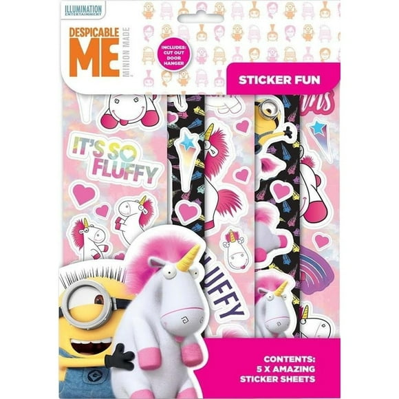 Despicable Me Fluffy Ensemble d'Autocollants (Lot de 6)