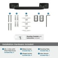 thumbnail image 3 of Amerock Highland Ridge Matte Black 9 inch (229mm) Towel Bar, 3 of 6