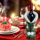 thumbnail image 1 of Puntoco Adornos Navideños, Mantel De Lana, Tapas De Botellas De Vino Tejidas, Tapas De Botellas De Vino Tinto Para Vacaciones, Decoración De Botellas De Vino Verde, Decoración Del Hogar, 1 of 8