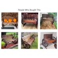 thumbnail image 3 of ZRuEzyX Outdoor Bench Wooden Patio Porch Bench Wagon Wheel Design Rustic Bench for Garden,Porch,Yard(45" Lx21 Wx32 H), 3 of 5