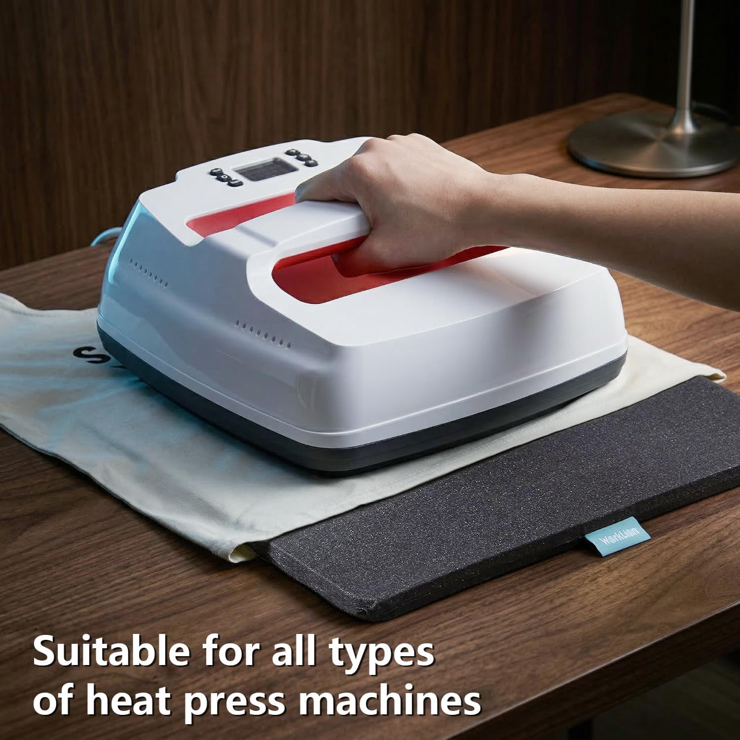 Heat Press Mat: Double-Sided Heat-Resistant Protective Mat Compatible with Cricut Easypress/Easypress 2 & HTV Craft Vinyl Ironing Insulation Transfer Projects