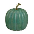 thumbnail image 3 of Set of 2 Green Glittered Fall Harvest Tabletop Pumpkins 7", 3 of 3