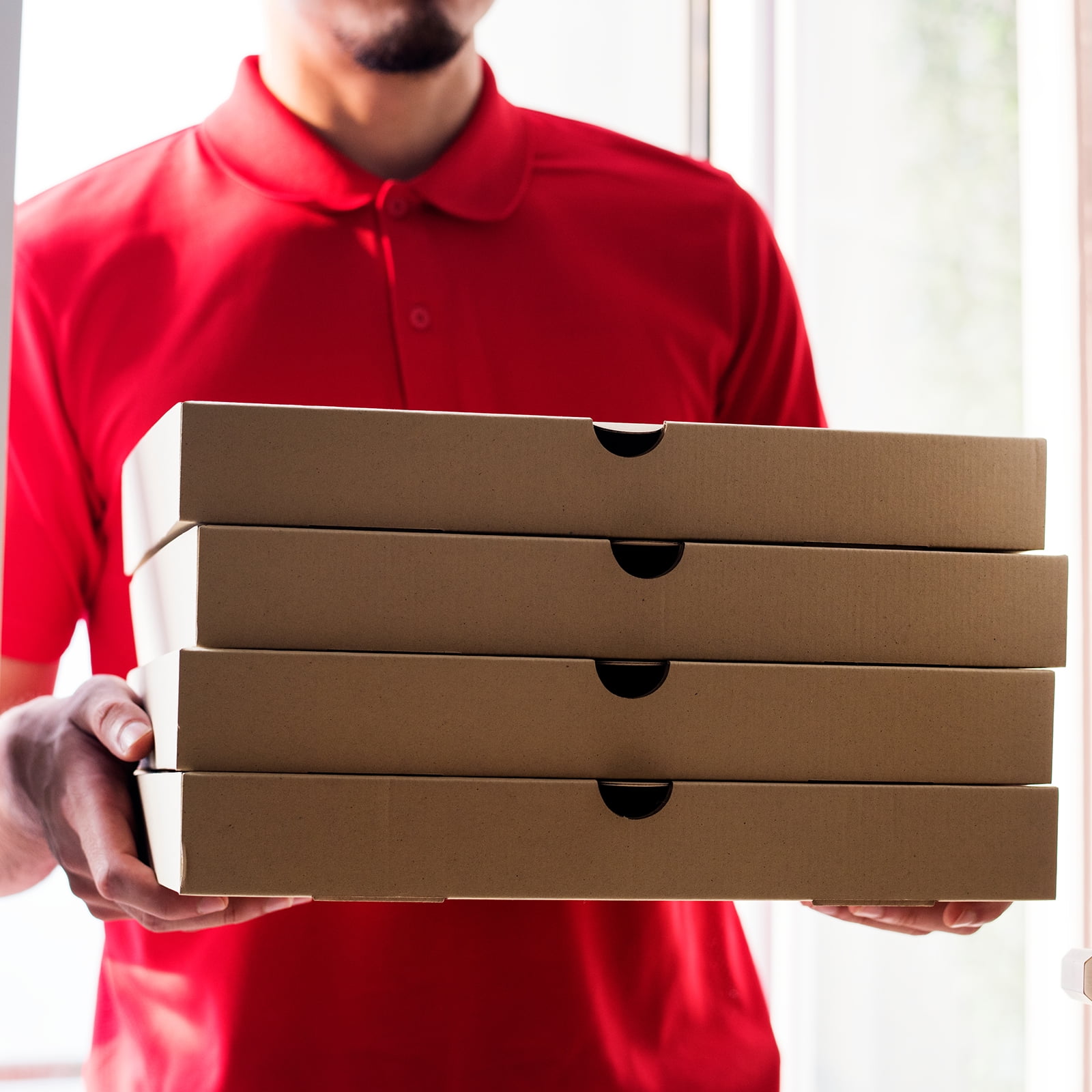 Unique Bargains Cowhide Paper Mini Pizza Boxes for Cake Cookies Pizza 10 Pcs