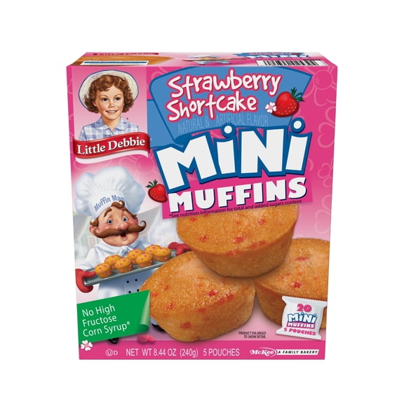 Little Debbie Strawberry Shortcake Mini Muffins,  5 Count, 8.44 oz (2 Pack) Offer from Winrock Store