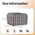 thumbnail image 5 of Lsque Colorful Alpaca Print 4 Slice Toaster Cover , Kitchen Appliance Dustproof Protector , Toaster Protector Dustproof Kitchen Appliance Cover, 5 of 7