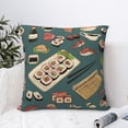 thumbnail image 4 of Sushi Rolls Japanese Food Japan Throw Pillow Cases Decorative Cushion Covers for Living Room Bed Sofa Couch 24x24, 4 of 6
