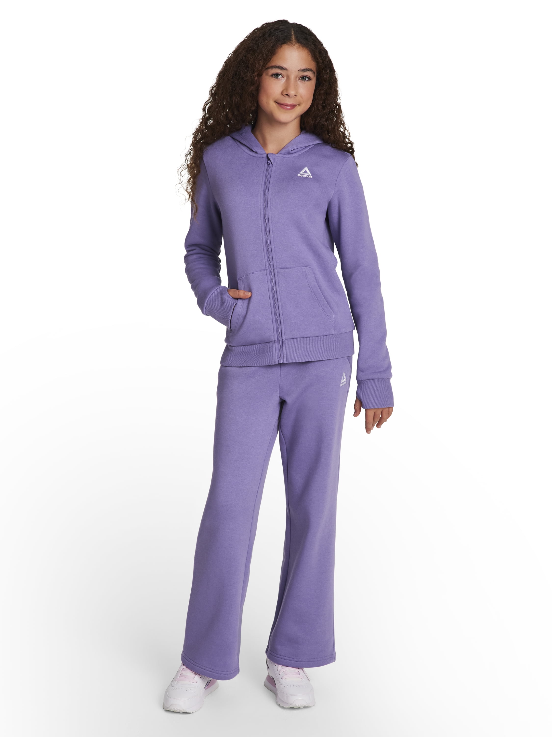 Reebok Girl's Game Day Fleece High Waisted Puddle Pant, Sizes 4-18