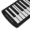 thumbnail image 4 of Kearding Piano enrollable portátil de 61 teclas, teclado electrónico MIDI USB, Piano enrollable a mano Cables de audio/vídeo, 4 of 6