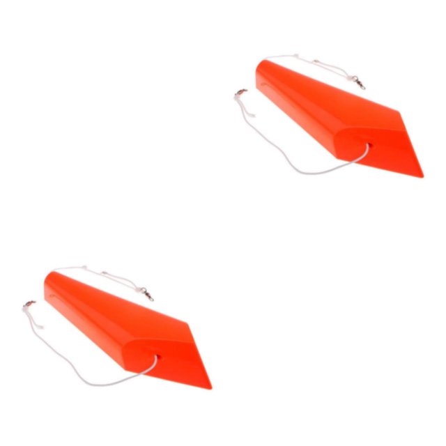 Baohd Sleek and Practical Splashing Float Boat Fishing Trolling Accessory Side Planer Diveboard Right 24cm 2Set