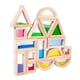 thumbnail image 5 of Bloques de construcción apilables de 16 piezas, bloques de arco iris de madera, juguete sensorial de aprendizaje para edades preescolares de 3 años y, 5 of 9