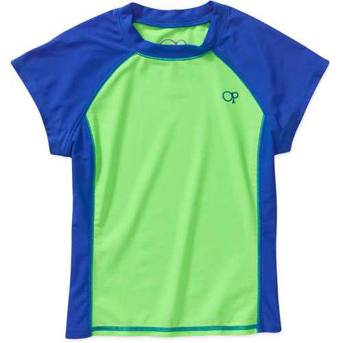 Girls Solid Rash Guards