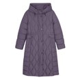 thumbnail image 7 of WRKEKC Puffer Jacket for Women Solid Color Hooded Long Sleeve Zip Up Quilted Thick Mid Length Coat with Pockets, 7 of 7