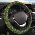 thumbnail image 4 of Cauagu Parrots And Tropical Leaves Print Car Steering Wheel Cover - Universal Car Accessory for Diverse Cars for Steering Wheel with a Diameter of 14.5"-15", 4 of 7