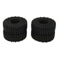 thumbnail image 1 of RC Car Tires, Wheel Hub Set Pressure Plastic RC Crawler Car Wheel Hub Kit Replacement with Tires for RC Car Racing Truck, 1 of 7
