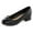 Black PU, variant on Bocca Women's Block Heel Pumps Cream PU Bow Tie Ballet Shoes Sizes 10