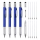thumbnail image 1 of 4 piezas 6 en 1 herramienta multifuncional bolígrafo regalos para hombres con bolígrafo, regla, destornillador, stylus, azul oscuro, 1 of 5
