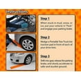 thumbnail image 5 of Portable Tire Traction Mats - Two Emergency Tire Grip Aids Used To Get Your Car, Truck, Van or Fleet Vehicle Unstuck In Snow, Ice, Mud, And Sand - Orange, 2 Pack, 5 of 5