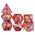 thumbnail image 2 of 7 Piezas de Papel Transparente con Dados Poliédricos Perfke Rojo, 2 of 9