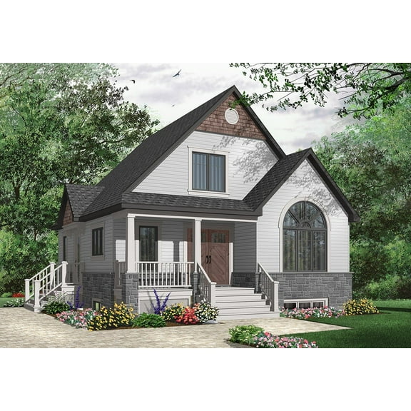 728-3517: Craftsman Small & affordable 4 Bed, 2 Bath Luxury Home Plan, 1343 Sq Ft: Full Blueprints with License to Build by Home Plan Marketplace - Lesuto
